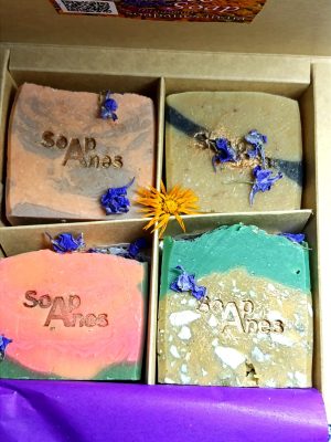 A gift set of natural herbal soap in a decorated box - Зображення 8